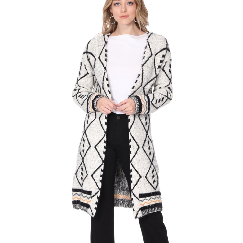 Aztec Fuzzy Cardigan